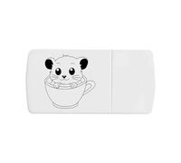 Azeeda 'Hamster in Teacup' Pill Box with Tablet Splitter (PI00038422)