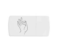 Azeeda 'Hand Yoga' Pill Box with Tablet Splitter (PI00038275)