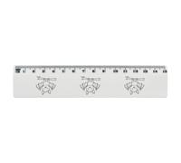 Azeeda 'Hanging Bat' Plastic Ruler - 15cm (RL00117421)