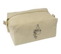 Azeeda 'Hanging Plant Basket' Canvas Wash Bag/Makeup Case (CS00050942)