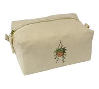 Azeeda 'Hanging Plant Basket' Canvas Wash Bag/Makeup Case (CS00050943)