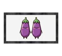 Azeeda 'Happy Aubergines' Pet Feeding Mat (PM00041250)