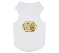 Azeeda 'Happy Avocado and Toast' Pet Dog/Cat T-Shirt, M (PT00147466)