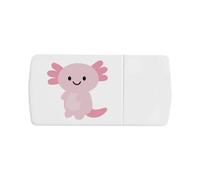 Azeeda 'Happy Axolotl' Pill Box with Tablet Splitter (PI00042298)