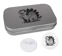 Azeeda 'Happy Baby Stegosaurus' Golf Markers Gift Set (GO00080443)