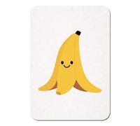 Azeeda 'Happy Banana Skin' Rectangular Fridge Magnet - Decorative Refrigerator & Whiteboard Magnet for Home, Kitchen or Office - 70mm x 49mm (FM00064117)