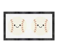 Azeeda 'Happy BaseBall' Pet Feeding Mat (PM00037853)