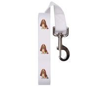 Azeeda 'Happy Basset Hound' Dog Lead/Leash (DL00028097)