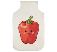 Azeeda 'Happy Bell Pepper' Hot Water Bottle Cover (HW00049677)