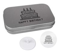 Azeeda 'Happy Birthday Cake' Golf Markers Gift Set (GO00085583)