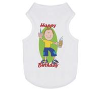 Azeeda 'Happy Birthday' Pet Dog/Cat T-Shirt, XS (PT00169824)