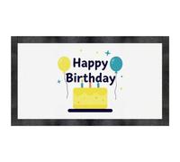 Azeeda 'Happy Birthday' Pet Feeding Mat (PM00037124)