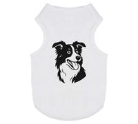 Azeeda 'Happy Border Collie' Pet Dog/Cat T-Shirt, XS (PT00159424)