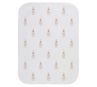 Azeeda 'Happy Bowling Pin' Baby Burp/Wash Cloth (BC00042120)