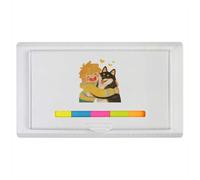 Azeeda 'Happy Boy & Dog' Sticky Note Ruler Pad (ST00049905)