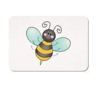 Azeeda 'Happy Bumble Bee' Rectangular Fridge Magnet - Decorative Refrigerator & Whiteboard Magnet for Home, Kitchen or Office - 70mm x 49mm (FM00049886)