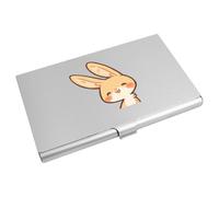 Azeeda 'Happy Bunny' Metal Business Card Holder (CH00058160)