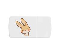 Azeeda 'Happy Bunny' Pill Box with Splitter (PI00045932)