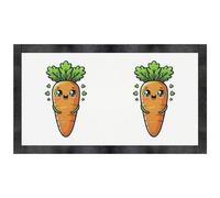 Azeeda 'Happy Carrot' Pet Feeding Mat (PM00029204)