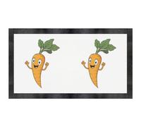 Azeeda 'Happy Carrot' Pet Feeding Mat (PM00039799)