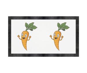Azeeda 'Happy Carrot' Pet Feeding Mat (PM00039799)