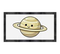 Azeeda 'Happy Cartoon Planet' Pet Feeding Mat (PM00036014)