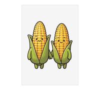 Azeeda 'Happy Corn Cobs' Poster - A1 Portrait (PP00378529)