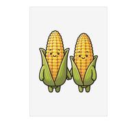 Azeeda 'Happy Corn Cobs' Poster - A2 Portrait (PP00378528)
