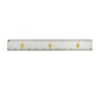 Azeeda 'Happy Corn on the Cob' 30cm (12 Inch) White Plastic Ruler (RL00110462)
