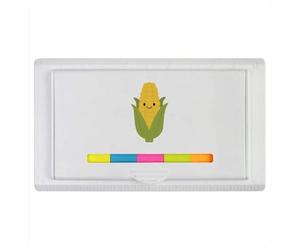 Azeeda 'Happy Corn on the Cob' Sticky Note Ruler Pad (ST00046295)