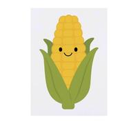 Azeeda 'Happy Corn on the Cob' Temporary Tattoo - A6 (TO00100545)