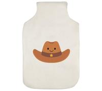 Azeeda 'Happy Cowboy Hat' Hot Water Bottle Cover (HW00049229)