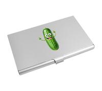 Azeeda 'Happy Cucumber' Metal Business Card Holder (CH00056587)