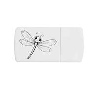 Azeeda 'Happy Dragonfly' Pill Box with Splitter (PI00045794)