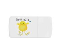 Azeeda 'Happy Easter' Pill Box with Tablet Splitter (PI00041856)
