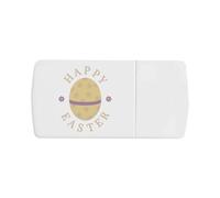 Azeeda 'Happy Easter' Pill Box with Tablet Splitter (PI00042391)