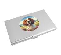 Azeeda 'Happy English Setter' Business Card Holder/Credit Card Wallet (CH00049201)