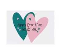 Azeeda 'Happy Ever After Mr And Mrs' Temporary Tattoo - Water Resistant, Skin-Safe, Non-Toxic Transfer (TO00102161)