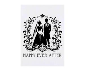Azeeda 'Happy Ever After Wedding Couple' Temporary Tattoo - Water Resistant, Skin-Safe, Non-Toxic Transfer (TO00100865)