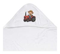 Azeeda 'Happy Farmer' Baby Hooded Towel (HT00038355)