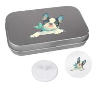 Azeeda 'Happy French Bulldog Puppy' Golf Markers Gift Set (GO00085115)