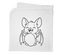Azeeda 'Happy Fruit Bat' Cotton Baby Blanket/Shawl (BY00044498)
