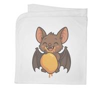 Azeeda 'Happy Fruit Bat' Cotton Baby Blanket/Shawl (BY00044499)