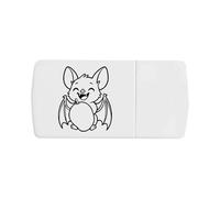 Azeeda 'Happy Fruit Bat' Pill Box with Tablet Splitter (PI00037791)
