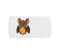 Azeeda 'Happy Fruit Bat' Pill Box with Tablet Splitter (PI00037792)