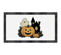 Azeeda 'Happy Halloween Ghost & Pumpkins' Pet Feeding Mat (PM00032588)