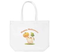 Azeeda 'Happy Halloween Ghost' Shopping Tote Bag - White (BG00094624)