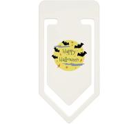 Azeeda 'Happy Halloween' Large Paper Clip (CC00122036) | Oversized 91mm Plastic Bookmark / Document Clip for School and Office