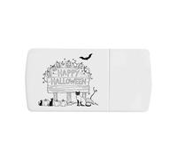 Azeeda 'Happy Halloween' Pill Box with Splitter (PI00046345)