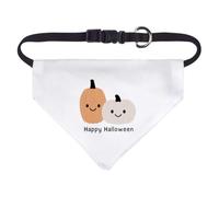 Azeeda 'Happy Halloween Pumpkins' Pet Bandana - White, S (PD00086037)